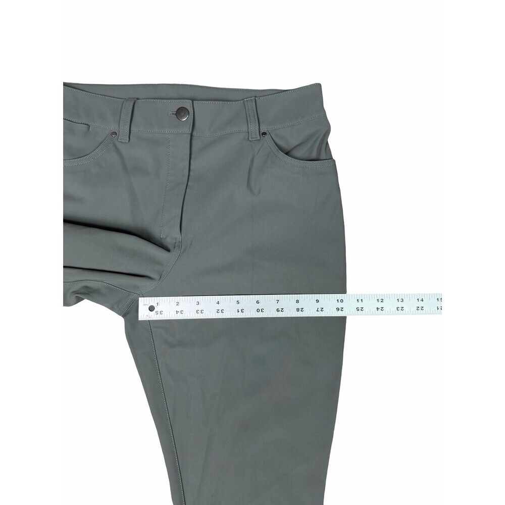 Lululemon City Sleek Slim-Fit 5 Pocket High-Rise Pant Grey Sage Size 30x30 - Picture 7 of 14